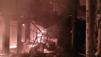 Permukiman Padat Penduduk di Grogol Petamburan Jakbar Kebakaran