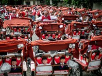 Pemkot Solo Salurkan 200 Becak Listrik untuk Penarik Becak