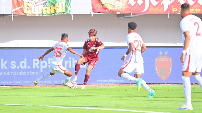Statistik PSM Makassar Vs Malut United: Juku Eja Dominan, tapi Kalah Efektif
