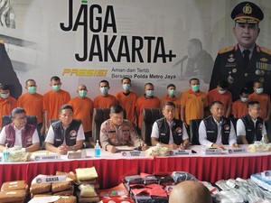 Polda Metro Ungkap 4 Kasus Narkoba Menonjol: Puluhan Kilo Sabu-Ganja Disita