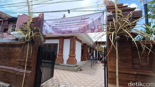 Tampak depan Rumah Singgah di Jalan Gatot Subroto VI F Denpasar, Bali, Senin (22/12/2025). (Foto: Ni Made Lastri Karsiani Putri/detikBali)