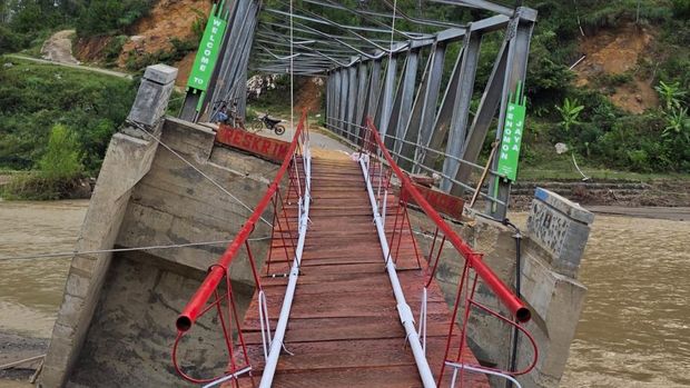 Warga Apresiasi Polri Rampungkan Jembatan Darurat di Gayo Lues Aceh (dok istimewa)