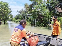 Banjir di Gresik Akibat Kali Lamong Meluap Mulai Surut Setelah 3 Hari