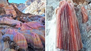 Batuan garam di Iran. Foto: via Bored Panda