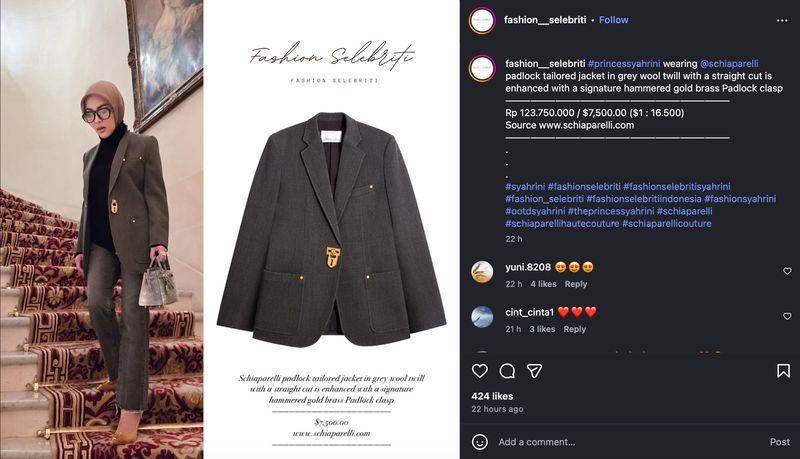 Gaya 'kembar' Nagita Slavina dan Syahrini