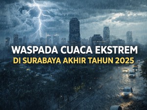 Waspada Cuaca Ekstrem di Surabaya Akhir Tahun 2025