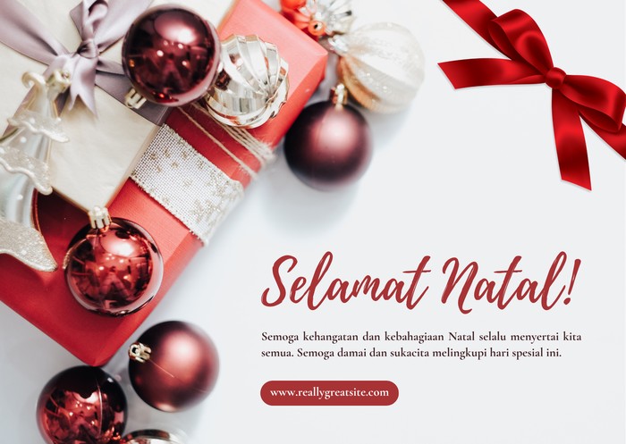 50++ Contoh Kartu Ucapan Natal 2025 Estetik, Gratis dan Bisa Diedit