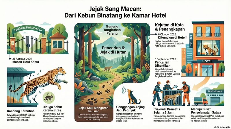 Infografis jejak sang macan di Bandung