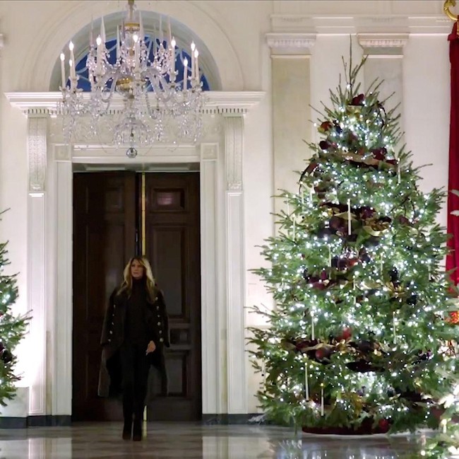 Dekor Natal Gedung Putih Dipuji tapi Juga Disentil Netizen