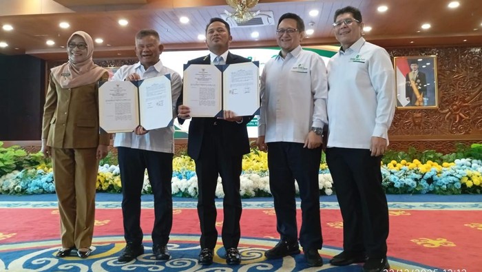 Penandatanganan kerja sama Pemprov Kaltim dan Bank Tanah untuk pengelolaan tanah negara di Kaltim