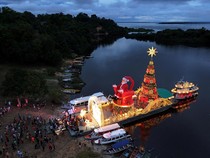Perahu Santa Terangi Amazon, Natal Hadir hingga Pedalaman Brasil