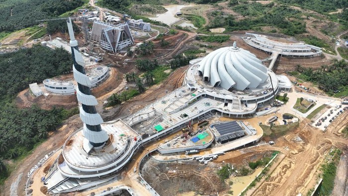Progres terbaru pembangunan Masjid Negara di IKN