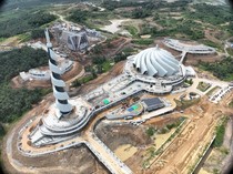 Eloknya Masjid Negara di IKN yang Hampir Rampung, Berdesain Serban Melayang