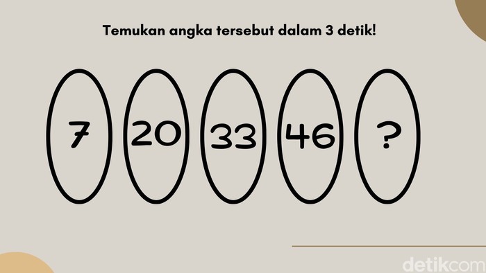 Soal hitung-hitungan ini sekilas tampak rumit dan bikin mikir. Namun jika bisa menjawabnya dengan cepat dan tepat, itu tanda IQ kamu tergolong tinggi.