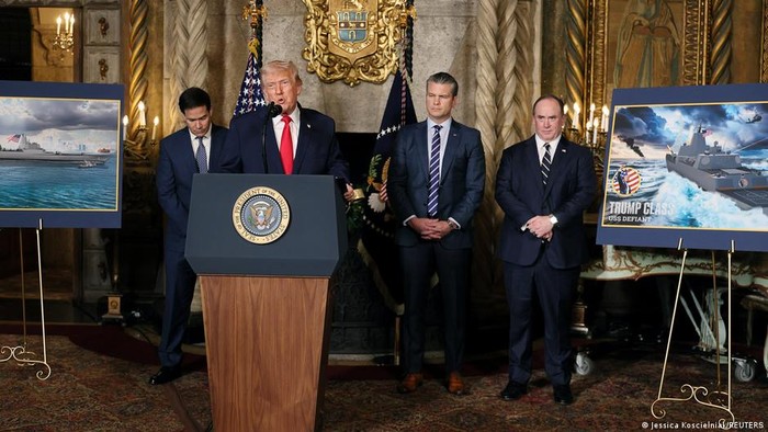 Trump Umumkan Kapal Perang Kelas Trump Bagian dari Armada Emas