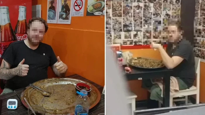 Viral! Bule Curang dalam Tantangan Makan Kari Demi Hadiah Rp 13 Juta