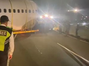 Pesawat di Bandara Soetta Diviralkan Tergelincir, Polisi Ungkap Fakta