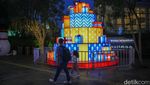 Potret Warga Tumpah Ruah Nikmati Gemerlap Jakarta Light Festival