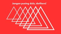 Nah, ada berapa banyak segitiga di gambar ini? (Foto: Daffa Ghazan/detikHealth)