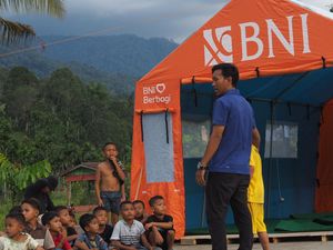 BNI Hadirkan Trauma Healing bagi Anak-Anak Korban Banjir di Aceh Tenggara