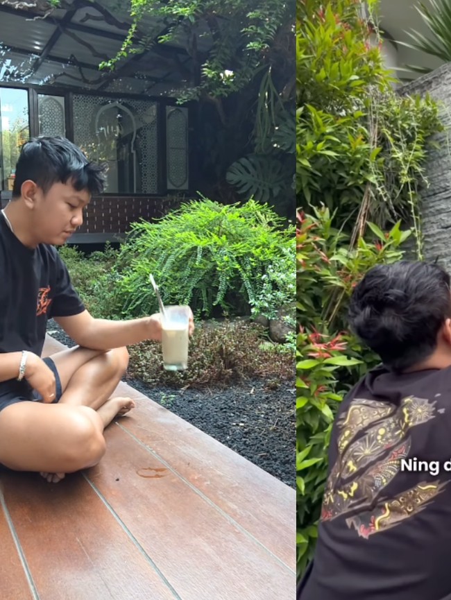 Momen Denny Caknan Ngopi Santai di Rumah hingga di Restoran Bali
