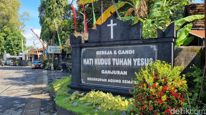 Gereja Katolik Hati Kudus Tuhan Yesus Ganjuran, Bantul, pada Rabu (24/12/2025).