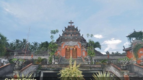 Gereja Kristen Pniel Blimbingsari (GKPB) Blimbingsari, Jembrana, Bali. (Foto: Dok. Sinode GKPB)
