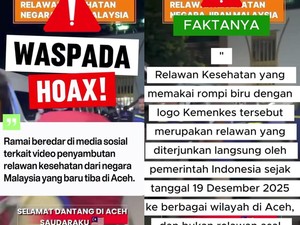Viral Video Relawan Malaysia Disambut Setiba di Aceh, Kemenkes Ungkap Faktanya