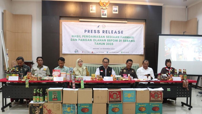 BBPOM Serang Bongkar Peredaran Kosmetik-Obat Ilegal Capai Ratusan Juta Rupiah