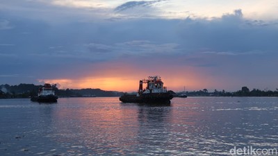 Foto Senja Kawasan Tepian Segah, Spot Hits Ala Blok M di Berau