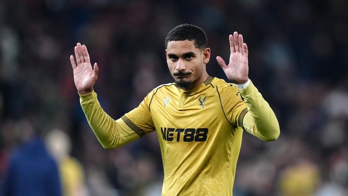 Crystal Palaces Maxence Lacroix reacts after missing in the penalty shoot-out following the Carabao Cup quarter final at the Emirates Stadium, London. Picture date: Tuesday December 23, 2025. (Photo by Mike Egerton/PA Images via Getty Images)