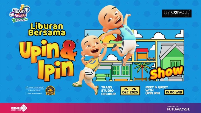 Upin & Ipin Hadir di Trans Studio Cibubur, Liburan Keluarga Jadi Lebih Spesial