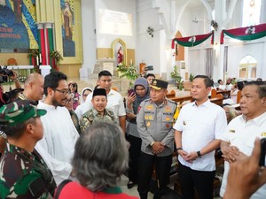 Plt Gubernur-Kapolda Riau Cek Gereja Pastikan Ibadah Malam Natal Aman