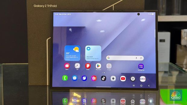 Samsung Galaxy Z TriFold. (CNBC Indonesia/Novina Putri Bestari)