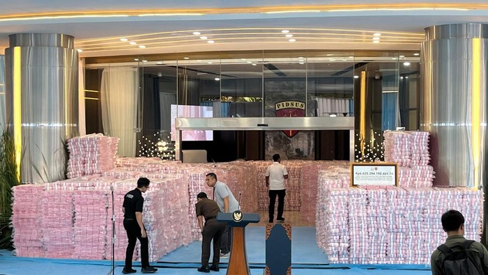 Melihat Gunungan Uang Rp 6,6 T Bertumpuk di Gedung Kejagung