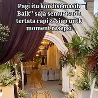 Pernikahan Viral! Siang Roboh Diterjang Badai, Malam Resepsi Tetap Jalan