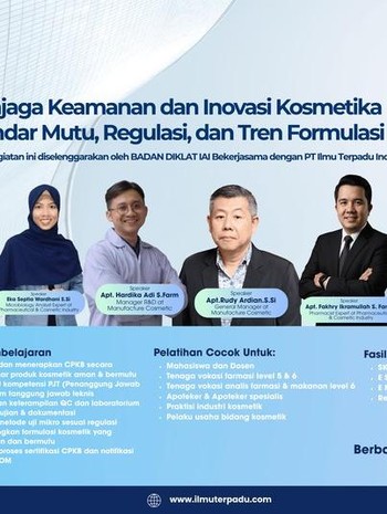Bersaing di Industri Kosmetik? Kuasai CPKB dan Regulasi BPOM Sejak Awal