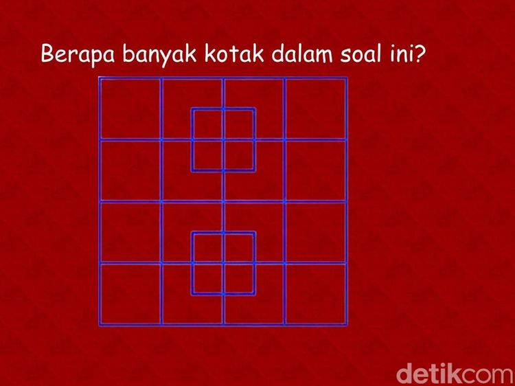 Butuh Otak Encer untuk Hitung Jumlah Kotak dengan Tepat, Bisa Jawab dalam 10 Detik?