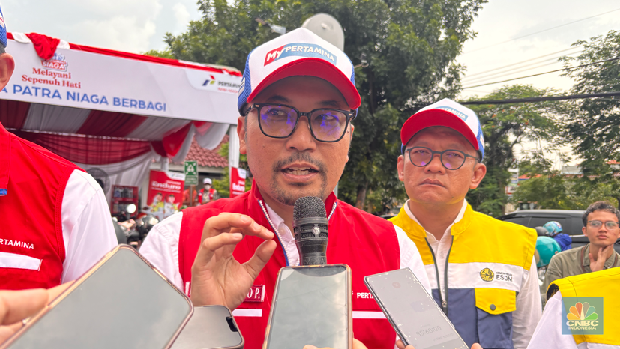 Direktur Utama Pertamina Patra Niaga, Mars Ega Legowo Putra. (CNBC Indonesia/Firda)