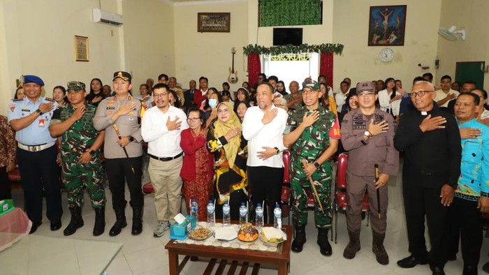 Forkopimda Magetan Tinjau Ibadah Natal, Pastikan Keamanan Jemaat