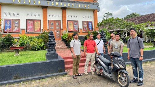 Genjek diamankan oleh Polsek Tampaksiring karena lakukan penipuan, Rabu (24/12/2025). (Polres Gianyar)