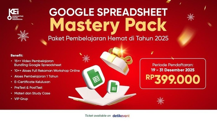Mengelola Data Lebih Terstruktur Lewat Google Spreadsheet Mastery Pack