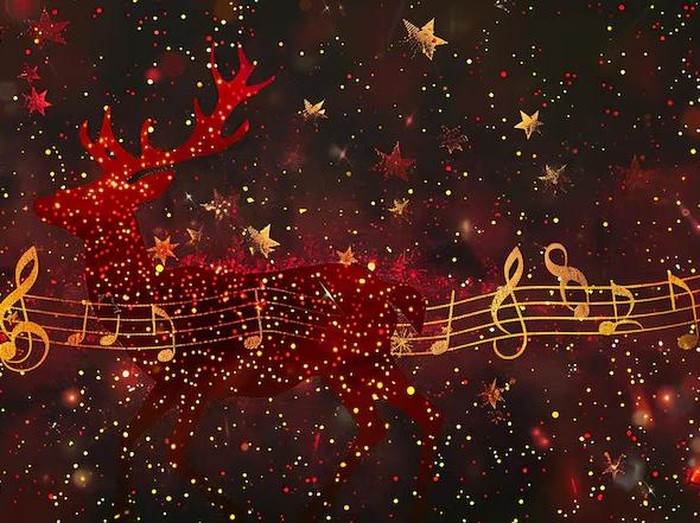 Ilustrasi lagu Natal. (Freepik)
