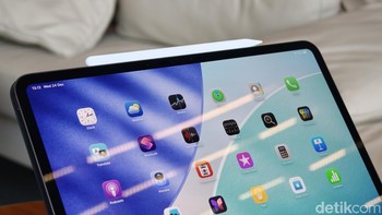 iPad Pro M5 mendukung Apple Pencil Pro. Foto: Adi Fida Rahman/detikINET