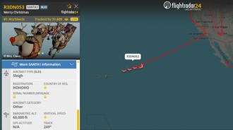 Posisi Terbang Sinterklas Bisa Dicek Real Time di Flightradar24