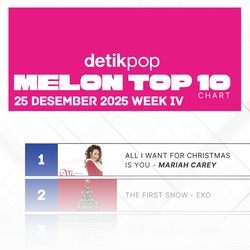 Gempuran Lagu Natal di Melon Top 100