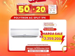 AC 1 PK Cuma Rp 3 Jutaan di Transmart Full Day Sale