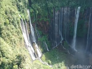 Pesona Air Terjun Tumpak Sewu di Kaki Gunung Semeru
