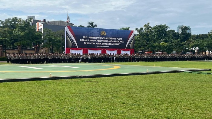 Mabes Polri Kerahkan Kembali 300 Personel Bantu Pemulihan Bencana di Aceh