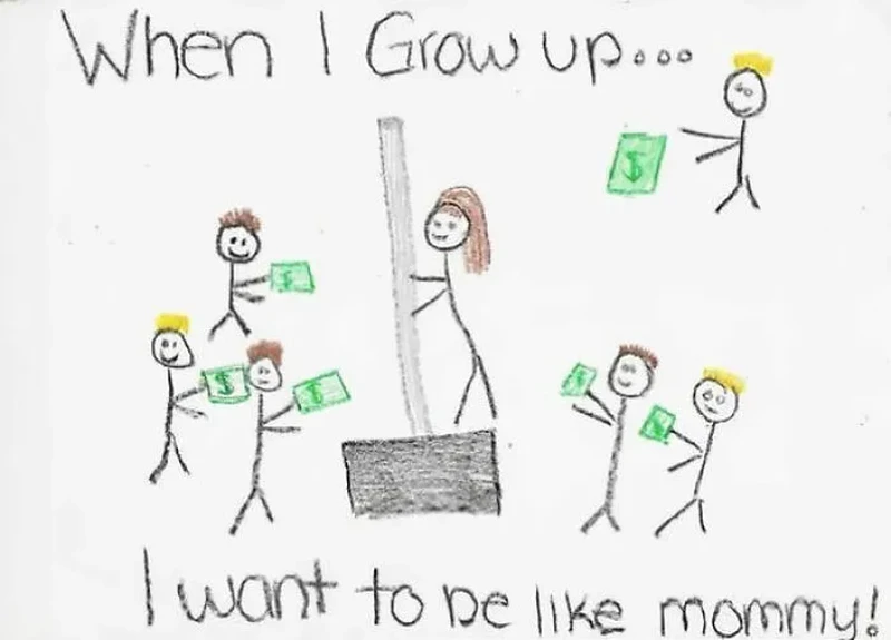 Gambar anak-anak kecil ini super duper kreatif dan membuat yang melihatnya tersenyum. Menghibur banget.